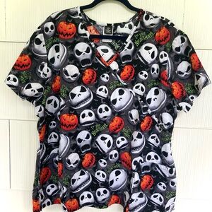 Disney The Nightmare Before Christmas Scrub top 3XL